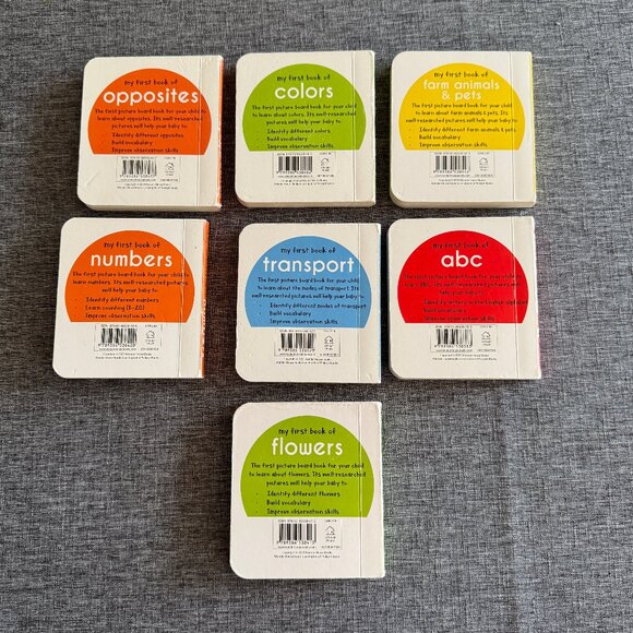 7 First Picture Board Books - Small for little hands - Picture 4 of 5